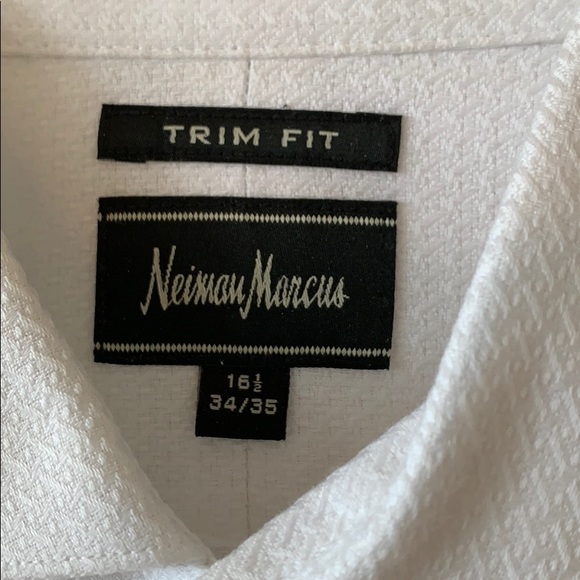 Men’s Neiman Marcus Dress Shirt White - Picture 2 of 5